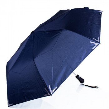 Зонт мужской полуавтомат с фонариком и светоотражающими вставками FARE, серия "Safebrella"